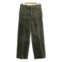 【美品】 BLAMINK / ブラミンク | 2023AW | コットンコーデュロイストレートパンツ | 36 | オリーブ | レディース