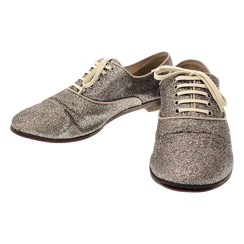 Christian Louboutin / NX`u^ | FRED FLAT GLITTER  Ob^[ [XAbvV[Y | 38 1/2 | }`J[ | fB[X