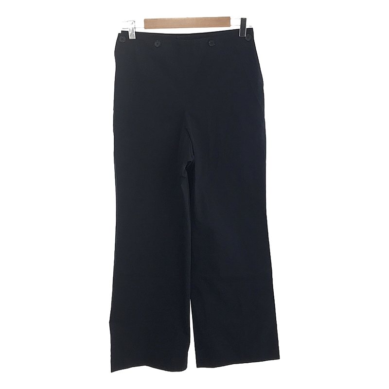 Maison Margiela / メゾンマルジェラ | 2021SS | コンパクトコットン セーラー ワイドパンツ | 38 | ネイビー | レディースのサムネイル
