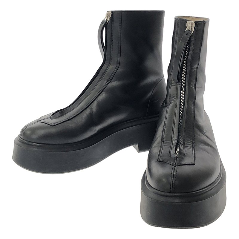 THE ROW / UE | F1144 L64R ZIPPED BOOT 1 J[tU[ Z^[Wbv u[c | 37 | ubN | fB[X