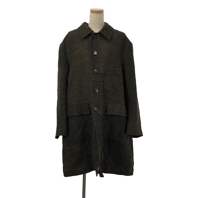 yiz ziggy chen / WM[`F | 2023AW | HEAVY LINEN / SINGLE BREASTED COAT / VOR[g / n | 44 | uEn | Y