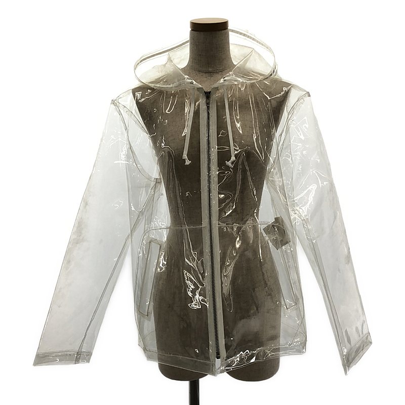 BLACK COMME des GARCONS / ubNRfM\ | 2022AW | slogan-print transparent jacket WPbg | M | NA/ubN | Y