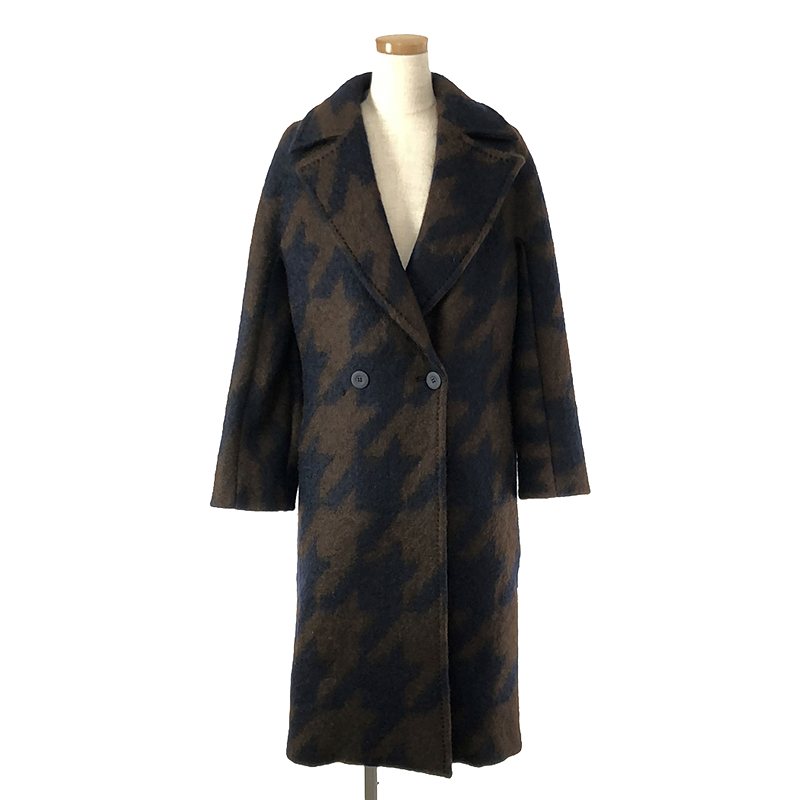 マックスマーラ コート レディース 【美品】 MAX MARA STUDIO / マックスマーラステュディオ | ROBINIA WOOL COAT コート | 36 | ブラウン/ネイビー | レディース