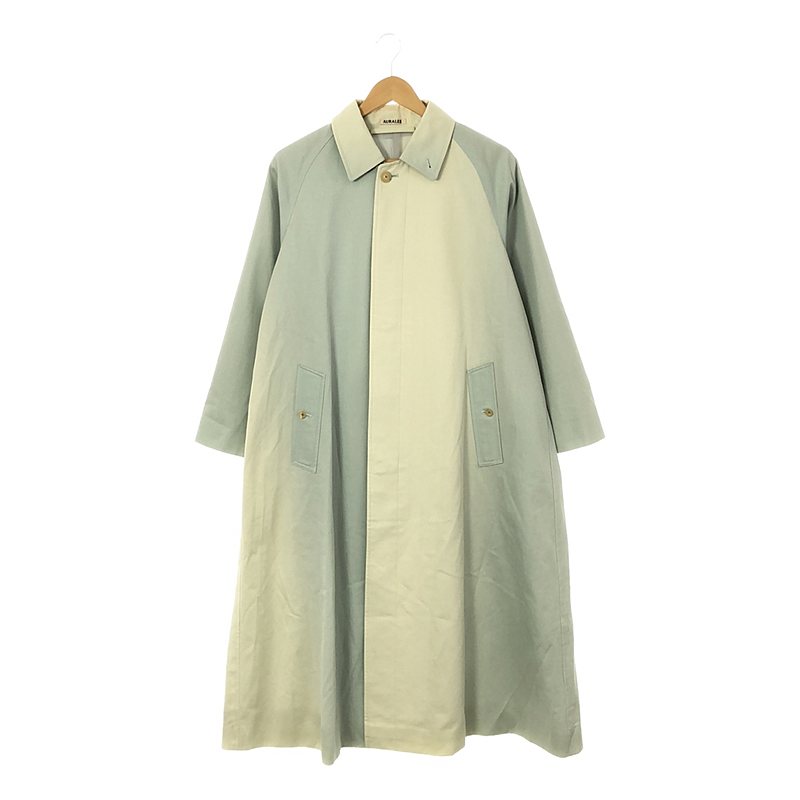 AURALEE / オーラリー WASHED FINX GRADATION DYED LONG COAT / ウォッシュドフィンクスグラデーションダイロングコート 0 MORNING BL レディース