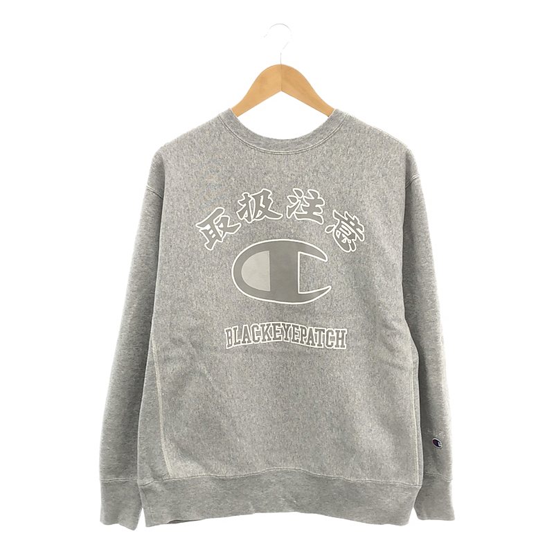 yiz BlackEyePatch / ubNACpb` | ~ CHAMPION `sIR{ REVERSE WEAVE CREW NECK SWEATSHIRT 戵Ӄvg o[XEB[u N[lbNXEFbg | L | O[ | Y