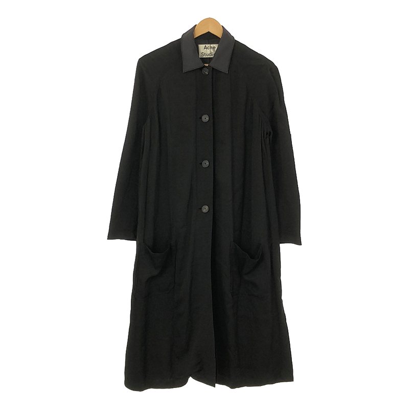 Acne Studios / ANlXgDfBIY | JOYCE LI MIX COAT l~bNX ݐؑ G{[pb` XeJ[R[g | 32 | ubN | fB[X