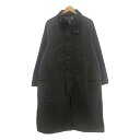  Barbour / バブアー | OS WAX BURGHLEY / オーバーサイズ ワックス バーレー コート | 40 | gray | メンズ