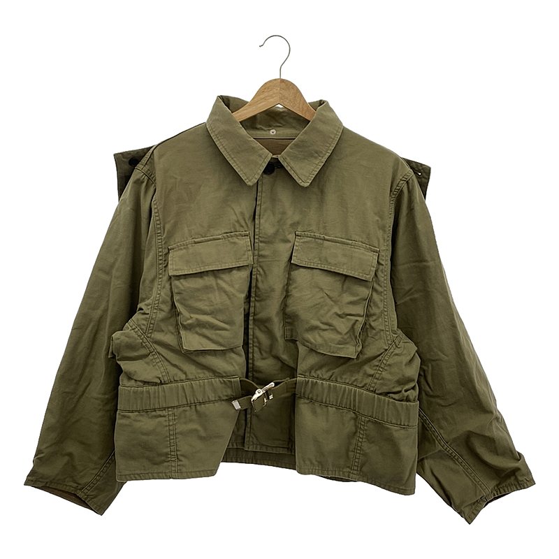 yiz beautiful people / r[eBts[v | double-end military cloth blouson / xebh ~^[ WPbg / t[hE | 38 | olive | fB[X