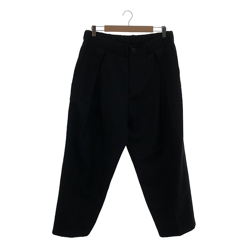 is-ness / CYlX | WOOL TUCK TROUSERS Ch^bNe[p[hpc | L | ubN | Y