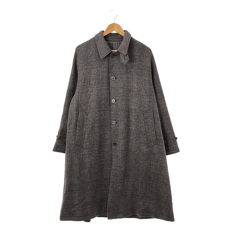 yiz URU / E | 2023AW | KNIT MELTON BALMACAAN COAT jbgg o}J XeJ[R[g | 1 | lCr[ | Y