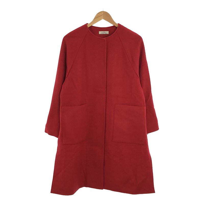 JOURNAL STANDARD relume / ジャーナルスタンダードレリューム | SUPER100ウールジップスリットコート | 34 | レッド | レディース