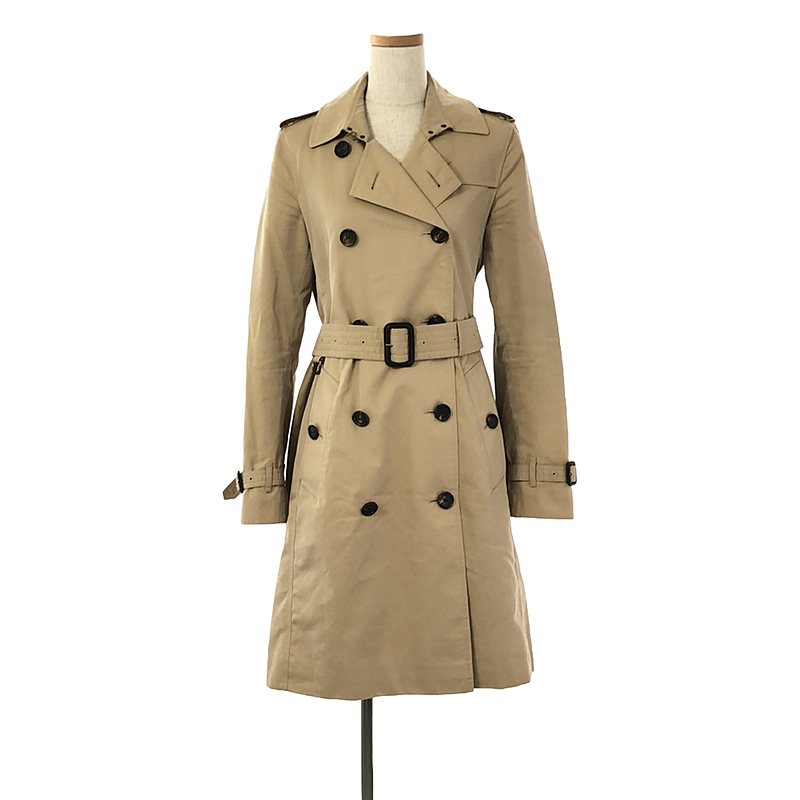 Burberry / バーバリー | THE KENSINGTON LONG ケンジントン ノヴァチェック裏地 トレンチコート | UK6 | ベージュ | レディースのサムネイル