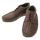 【在庫一掃SALE】clarks / クラークス | レザー ステッチワーク クレープソール モカシンシューズ | 7 G | ブラウン | メンズ