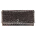 COACH / コーチ | レザー シグネチャーロゴ エンボス フラップ ロングウォレット 長財布 | ブラウン | レディース