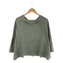 【美品】 kha:ki / カーキ | × HEALTHKNIT ヘルスニットコラボ WIDE THERMAL TOP ワイド サーマル カットソー | 1 | ブルーグレー | レディース(4)