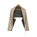 mina perhonen ミナペルホネン minuit ベルベット カシミヤ マフラー ストール レディース 小物 マフラー グレー 古着