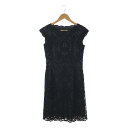 【夏物売切SALE10%OFF〜8/31(日)まで】ANAYI / アナイ | サイドジップ レース ドレス ワンピース / 総裏地 | 38 | ネイビー |...