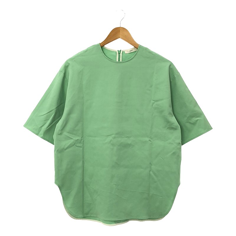 【美品】 yori / ヨリ | 高密度ストレッチTeeブラウス トップス | F | グリーン | レディース