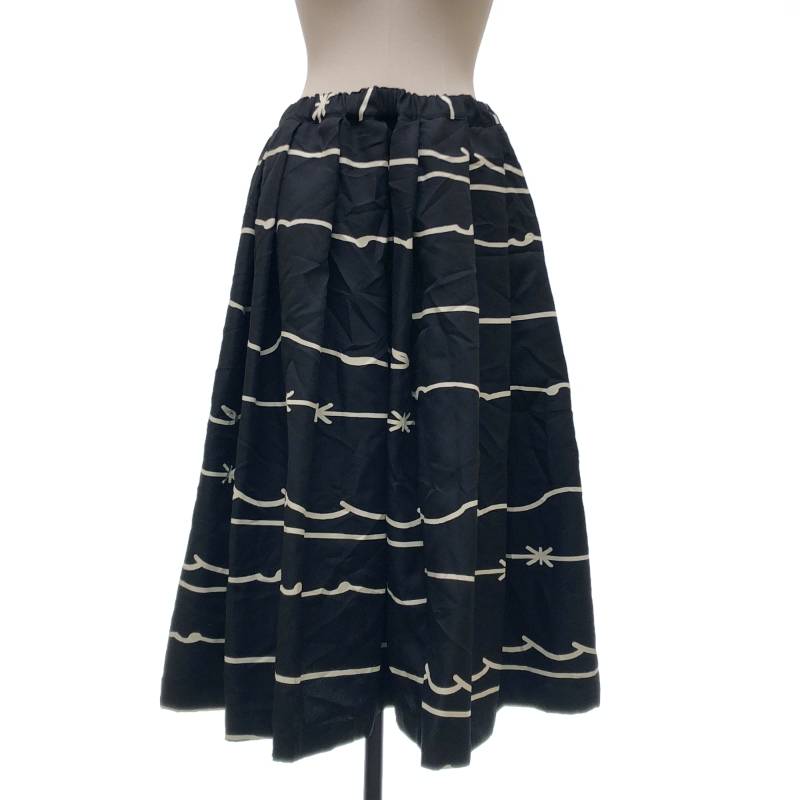 【美品】 BLACK COMME des GARCONS / ブラックコムデギャルソン | 2025AW | ポリエステル 総柄 ドローストリング ボリューム ...