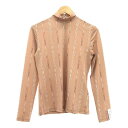 【美品】 Rokh / ロック | ビットチェーン 総柄 ハイネックカットソー | M | ベージュ | レディース(4)