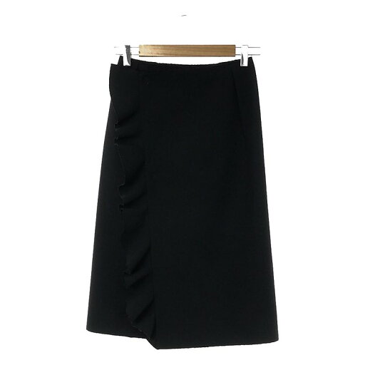 MSGM / エムエスジーエム | フリル ラップロングスカート | 38 | ブラック | レディース MSGM / エムエスジーエム | フリル ラップロングスカート | 38 | ブラック | レディース