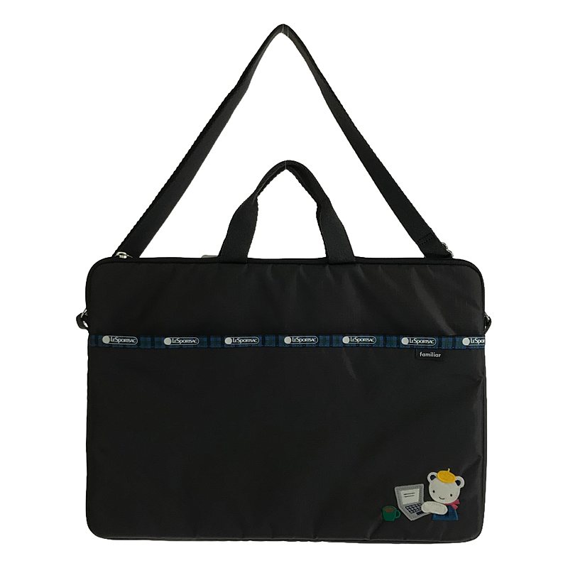 【美品】 LeSportsac / レスポートサック | × familiar / ファミリア 2way ショルダー付き PC ハンドバッグ | グレー系 | レディースのサムネイル