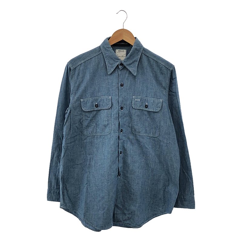 MADISON BLUE / マディソンブルー | HAMPTON CHAMBRAY SHIRT シャンブレーシャツ | 01 | インディゴ | レディースのサムネイル