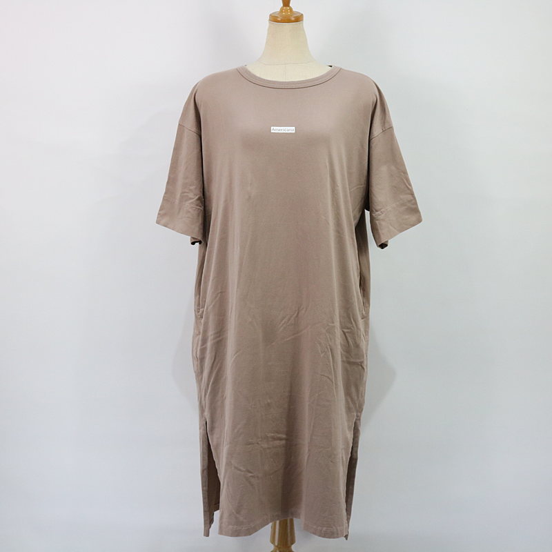 Americana / アメリカーナ | ボックスロゴカットソーワンピース | ベージュ | レディース(4)