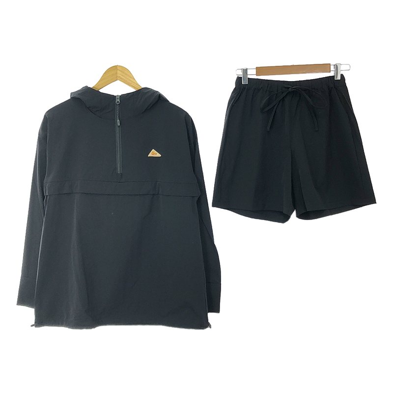 【美品】 KELTY / ケルティ | × FREAK'S STORE 別注 アクティブウェア セットアップ( アノラック / ショートパンツ / 水陸両用 ) | S | ブラック | レディース