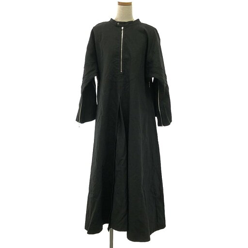 【美品】 beautiful people / ビューティフルピープル | double-end coating linen corset dress ワンピース | 36 | ブラック | レディース 【美品】 beautiful people / ビューティフルピープル | double-end coating linen corset dress ワンピース | 36 | ブラック | レディース