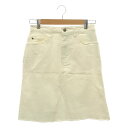 Healthy DENIM ヘルシーデニム × Plage プラージュ別注 SP W DENIM MID ストレッチ デニムスカート レディース スカート ひざ丈スカート ホワイト 古着