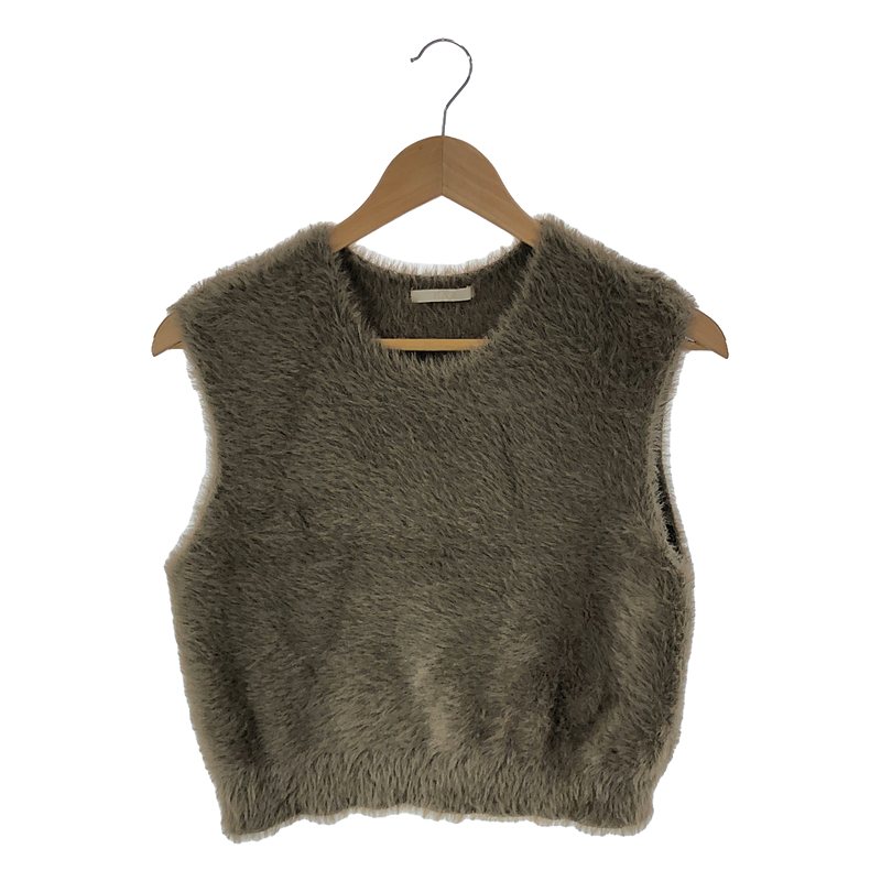 【美品】 Plage / プラージュ | 2024AW | SHAGGY CROPPED プルオーバー ニット | F | ブラウン | レディース