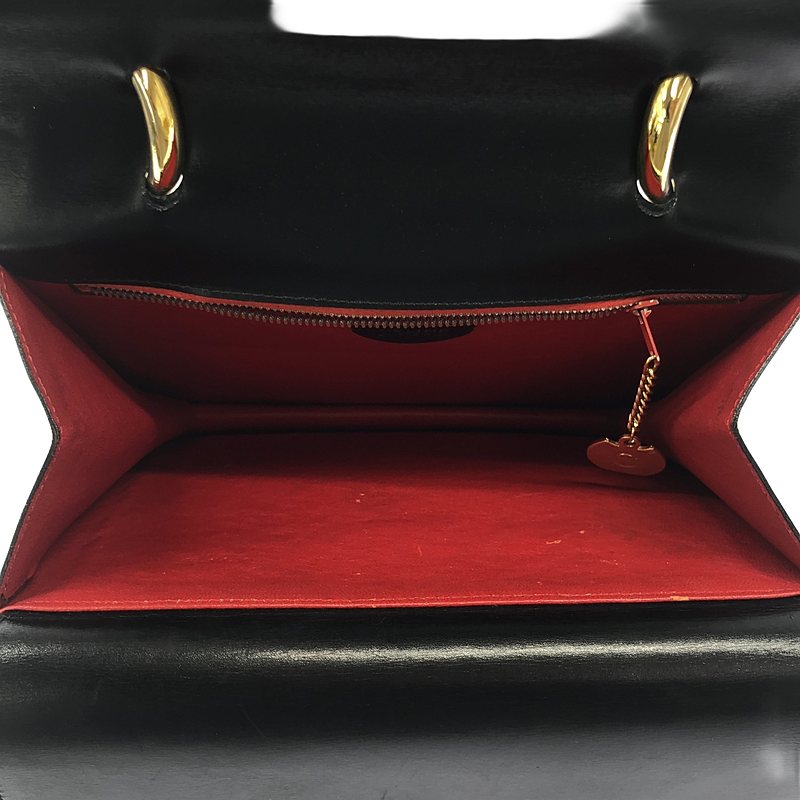 CELINE / セリーヌ | ダブルフラップハンドバッグ | ブラック | レディース