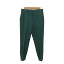 mina perhonen ミナペルホネン sable / サーブル スラックス パンツ / 裏地付き レディース パンツ green 古着