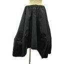 【美品】 COMME des GARCONS / コムデギャルソン | 2022AW | ポリエステル 変形 立体 断ち切り パッチ ドローストリング スカート | S | ブラック | レディース(4)