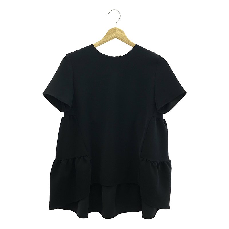 ヨーコチャン YOKO CHAN トップス tシャツ フレア 黒 レース 38 ヨーコチャン YOKO CHAN トップス tシャツ フレア 黒 レース 38