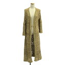 【美品】 Uhr / ウーア | Nostalgic Cardigan / かぎ編み ニット ロングカーディガン | F | ベージュ系 | レディース(4)