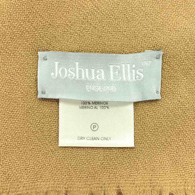 JOSHUA ELLIS / ジョシュアエリス | メリノウール フリンジ ストール マフラー | ライトブラウン