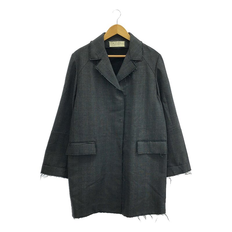 MARNI マルニ チェック柄 ロングコート 楽天市場】チェックコート（ブランドマルニ）（レディース