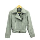 【クリアランスSALE最大15%OFF〜8/17(日)まで】【美品】 Tomoumi Ono / トモウミオノ | ウール ライダースジャケット | 38 | ...