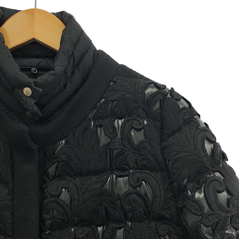 MONCLER / モンクレール | ASTER GIUBBOTTO ダブルジップ ダウンコート | 0 | ブラック | レディース