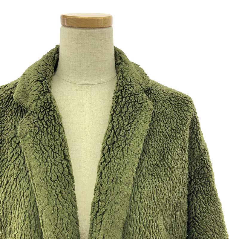 REYC / リック | FUR LONG COAT ボア ロング コート | 34 | オリーブ | レディース 2