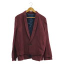 【新品】 prasthana / プラスターナ | 残響 shawl collar jacket | M | バーガンディ | メンズ