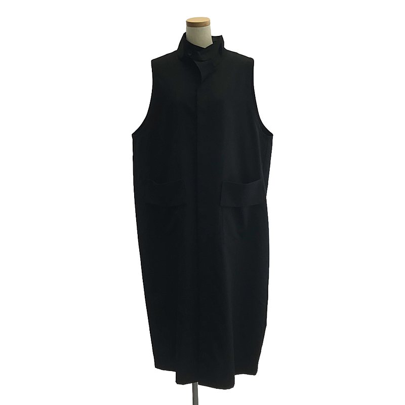 【美品】 nagonstans / ナゴンスタンス | drape square easycare dress ワンピース | M | ブラック | レディース