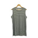 【新品】 prasthana / プラスターナ | long nosleeve (rayon jersey) タンクトップ | M | ブラック / ホワイト ...