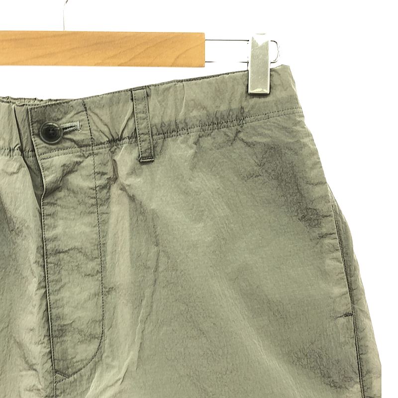 【美品】 URU / ウル | 2023SS | WATER REPELLENT NYLON - SNOW PANTS / ナイロン ドローストリング パンツ | 2 | ライトグレー | メンズ