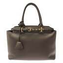 【美品】 CELINE / セリーヌ | コンティ サプルカーフスキン チェスナット バッグ | ダークブラウン | レディース