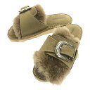 CAMINANDO / カミナンド | SINGLE STRAP ECO FUR SANDAL シングルストラップ ファー サンダル | 5 | ベージュ | レディース(4)