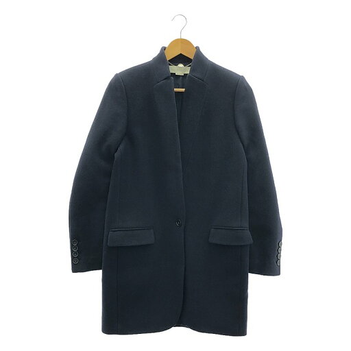 STELLA McCARTNEY / ステラマッカートニー | Bryce Coat ウール ロングコート | 38 | ネイビー | レディース STELLA McCARTNEY / ステラマッカートニー | Bryce Coat ウール ロングコート | 38 | ネイビー | レディース