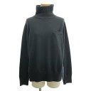 sacai / サカイ | バックプリーツ 格子柄 異素材 プルオーバー ニット | 3 | ブラック/グレー/ブラック | レディース
